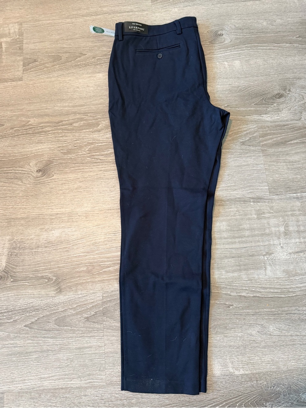 Liverpool Men's Navy Straight Dress Pants